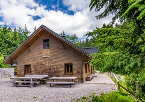 Die Dießlin-Hütte am Belchen Die Dießlin-Hütte am Belchen