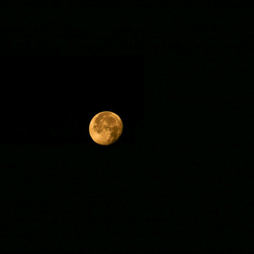 Vollmond ber der Schwarzwaldregion Belchen