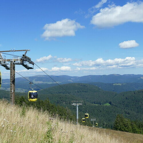 Fahrt mit der Belchen Seilbahn