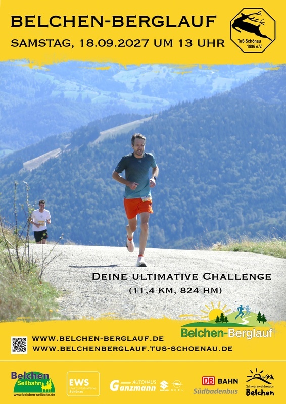Plakat des 21. Belchen-Berglaufs