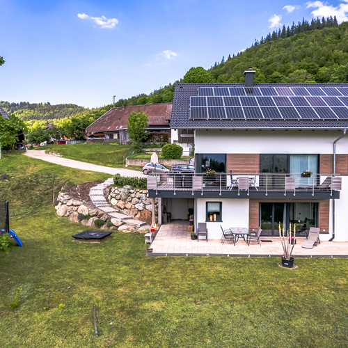 Außenansicht unseres Hauses - 